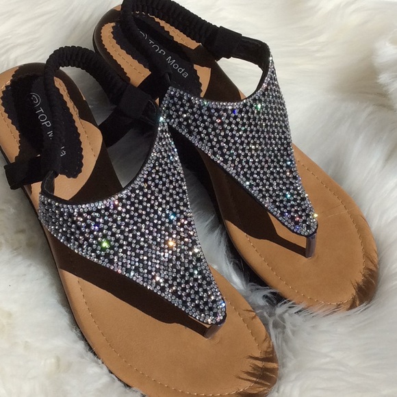 Blinged out sandals - Picture 1 of 5